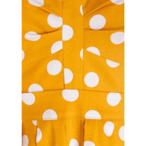 Modcloth Exclusive Myrtlewood Of California Polka Dot Dress - Picture 4 of 12